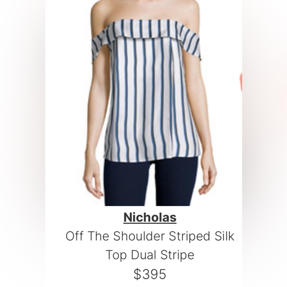 Nicholas off the shoulder top, never worn